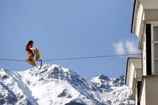 Slackliner Christian Waldner, GEPA-pictures