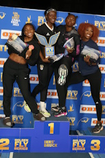 Siegerehrung Weitsprung Damen